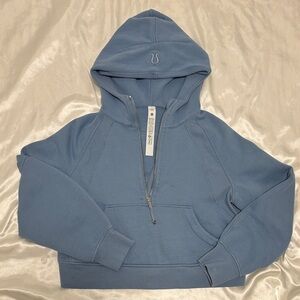 Lululemon Scuba Oversized Half-Zip Hoodie XS/S. Light Blue - Great condition!